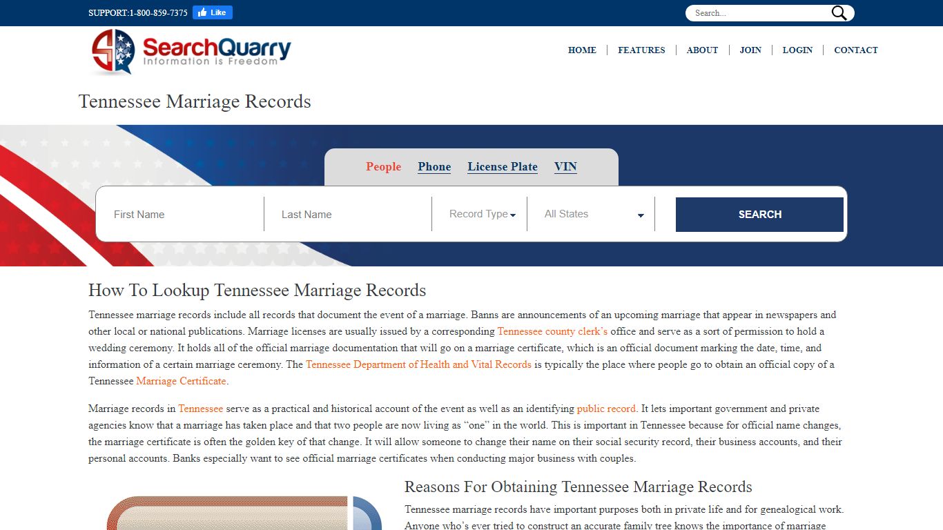 Free Tennessee Marriage Records | Enter Name To View ...